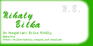 mihaly bilka business card